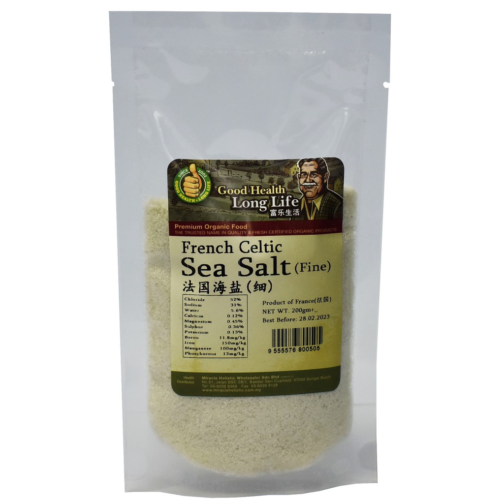 MIRACLE HOLISTIC NATURAL SEA SALT FRENCH (FINE) 200G